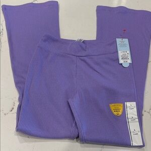 Cat & Jack Ribbed Purple Kids Leggings